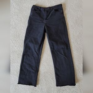 Black Wide Leg Jeans, Size 11